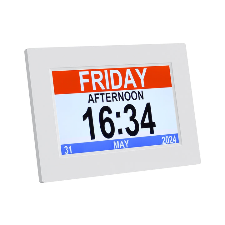 8" Digital Day Clock Calendar Alarm  FREE DELIVERY