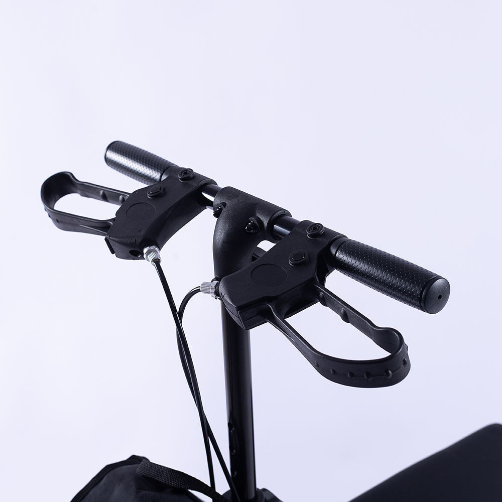 Knee Scooter, 10 inch Tyres Dual Brakes Bag - Crutches Alternative - Blue