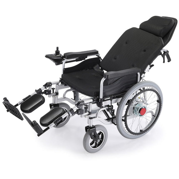 EQUIPMED Power Electric Wheelchair, XL Wide Bariatric Chair Seat, Long Range, Airline Approved, Recline Adjustment, Lithium Batter