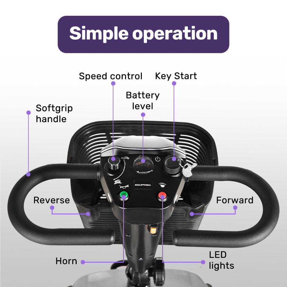Mobility Tree Foldable Electric Mobility Scooter Long Range - Mobility Tree