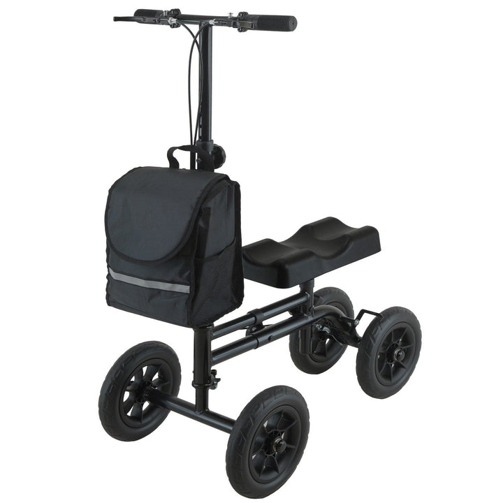 4 wheeled walker for knee with carry bag