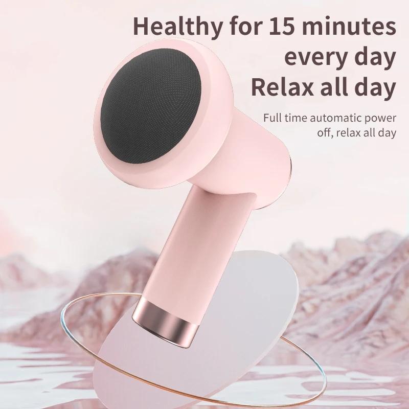 5-Head Handheld Massage Gun For Fat Pushing - White