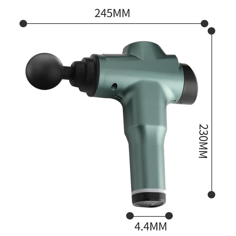 Portable Fascia Massage Gun For Muscle Relaxation - 32 Gears Black