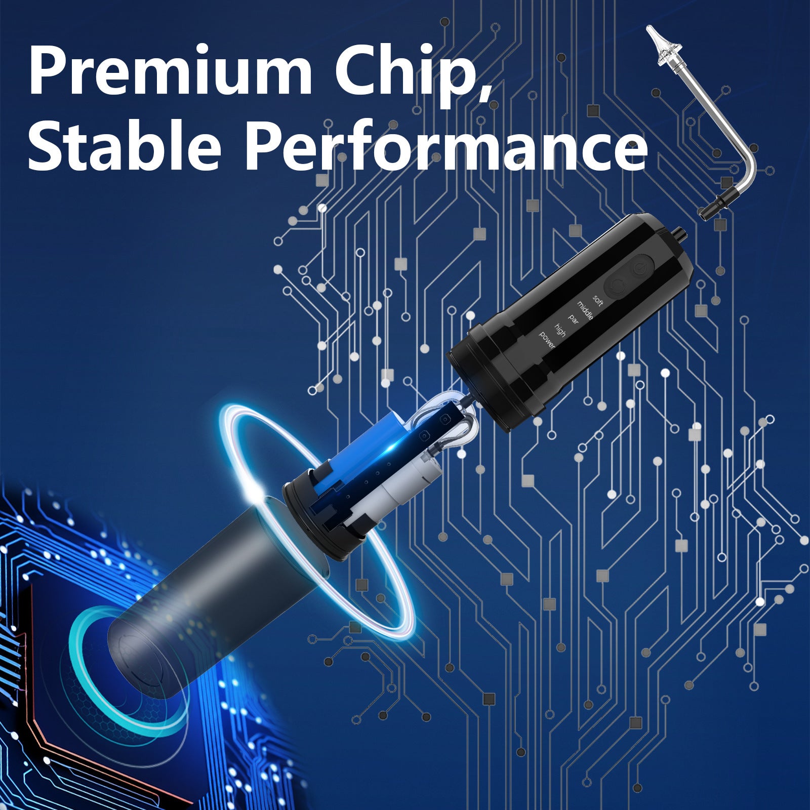 Electric Ear Wax Removal Kit & Nasal Irrigator - 4 Modes, IPX7 Waterproof(white)