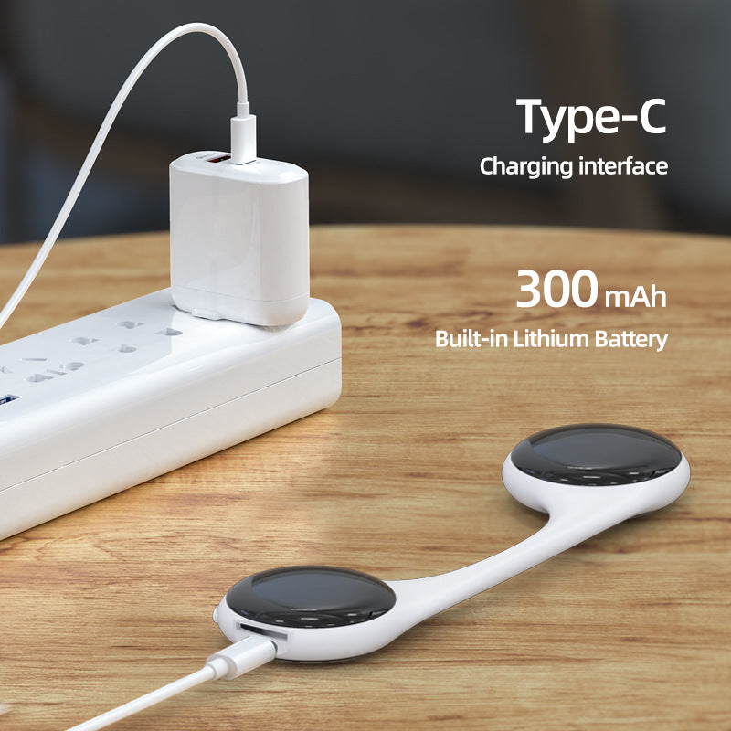 Under-Pillow Bone Conduction Sleep Speaker - Bluetooth 5.4, White Noise, TF Card, LED Display & Timer(Pink)